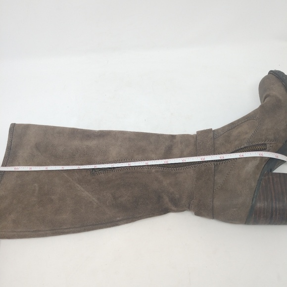 Born Womens Suede Leather Gray Brown Fashion Boots - Picture 7 of 8